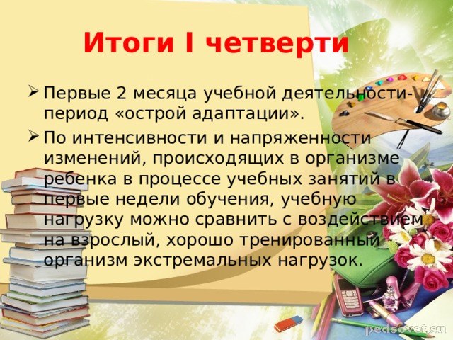 Собрание по итогам 1 четверти