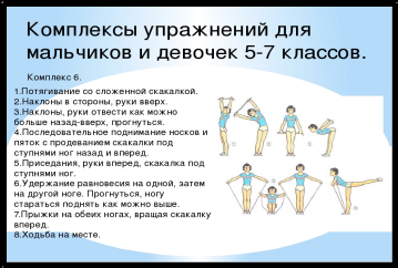 Составить комплекс. Комплекс упражнений для зарядки 5 класс. Комплекс упражнений для утренней зарядки 5 класс. Комплекс упражнений для учеников 5 класса. Комплекс упражнений зарядки 7 класс.