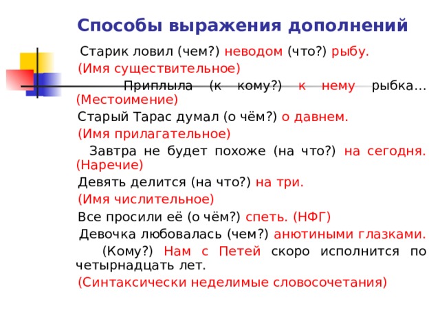 Кто придумал метод дополнения фразы