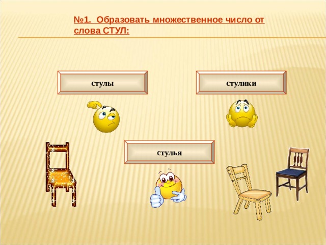 4 стула словами. Слово стульчик образовано от слова. Слово стул. Стул во множественном числе. Множественное число слова табурет.