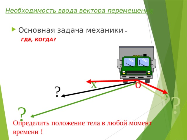 Конкретное положение