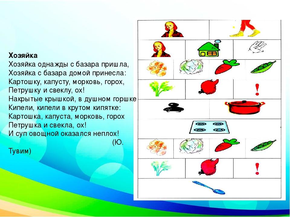 Картинки к стихотворению хозяйка однажды с базара пришла