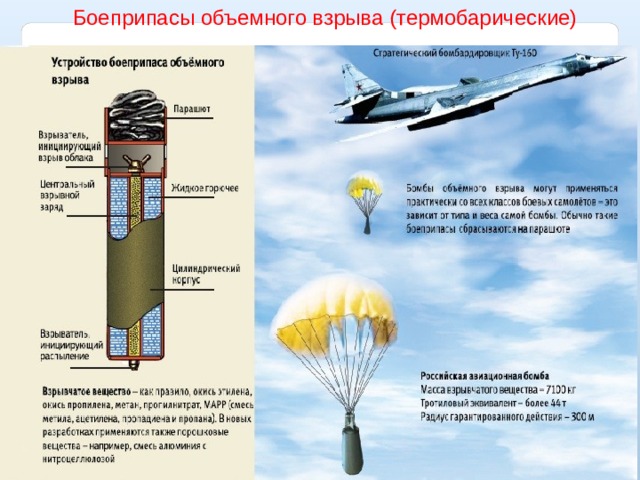 Боеприпасы объемного взрыва (термобарические) 