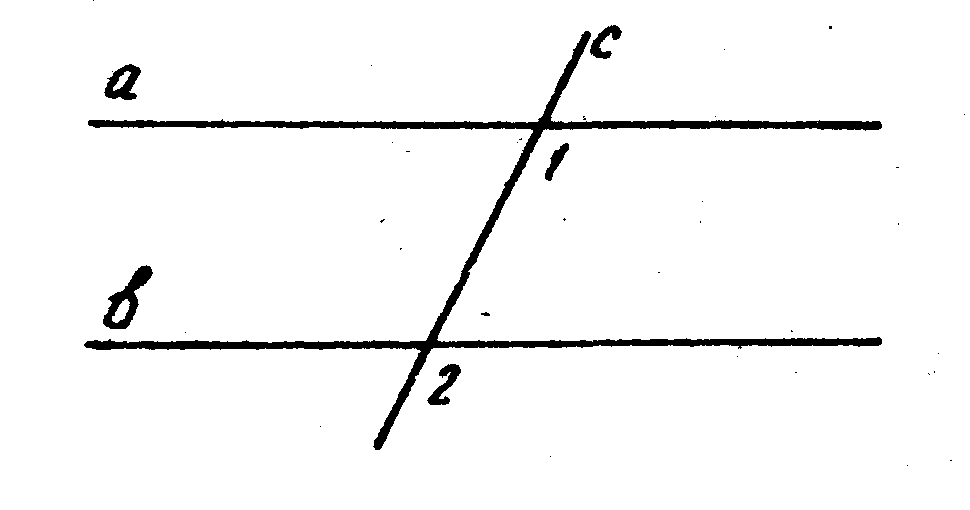 Параллельные прямые рисунок