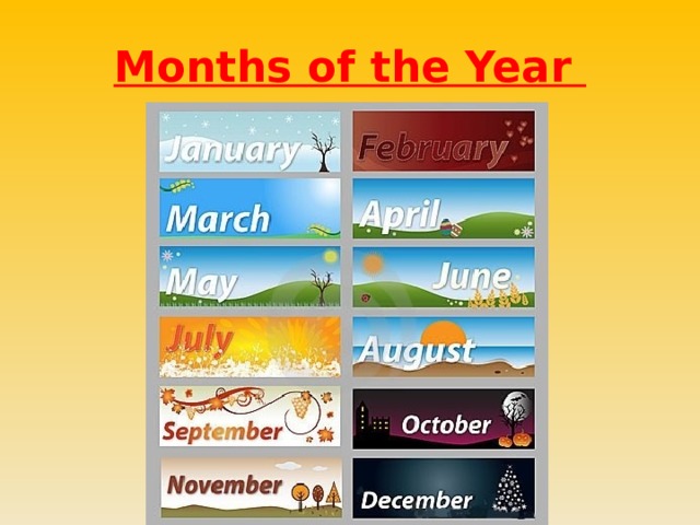 Months of the Year 