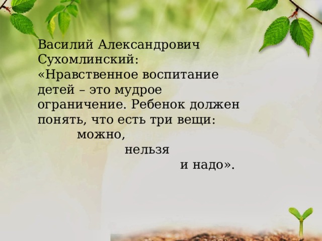 Стихотворение картинка детства взгляд на вопросы нравственности