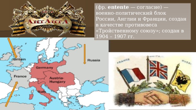 Военный союз россии англии и франции