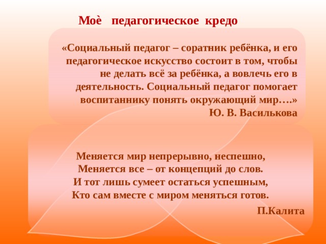 Портфолио социального педагога в школе презентация