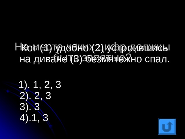 Кот удобно устроившись на диване безмятежно спал запятые