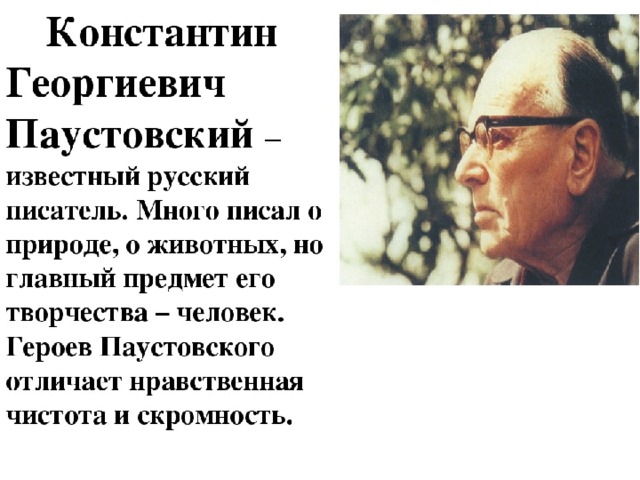 Константин георгиевич паустовский презентация 5 класс