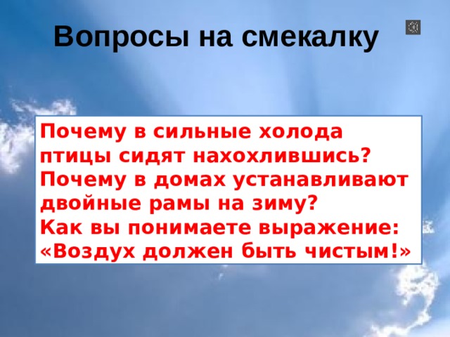 Выражения воздух. Почему в сильные холода птицы сидят нахохлившись. Воздух должен быть чистым 3 класс. Почему воздух должен быть чистым 3 класс. Как вы понимаете выражение воздух должен быть чистым.