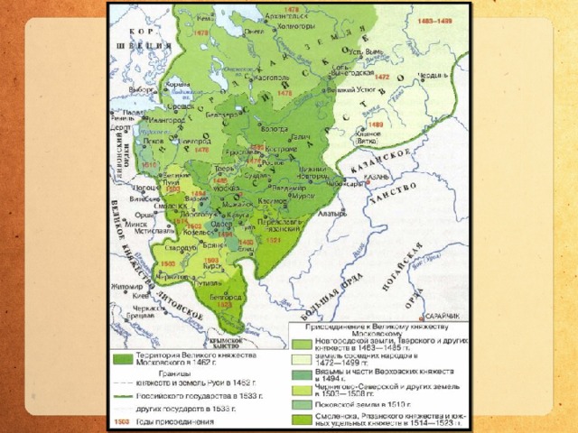 Первая треть 16 века. Завершение объединения русских земель при Иване 3 и Василии 3. Карта российского государства при Иване 3 и Василии 3. Карта Иван 3 присоединение земель.