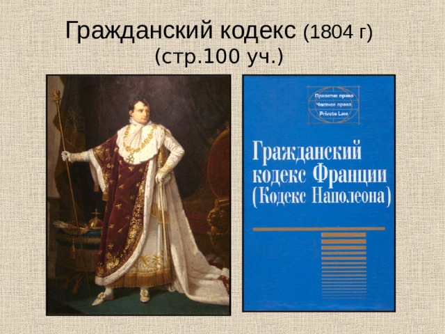 Система гражданского кодекса франции 1804 г