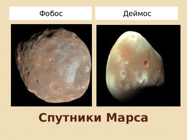 Деймос Фобос Спутники Марса 