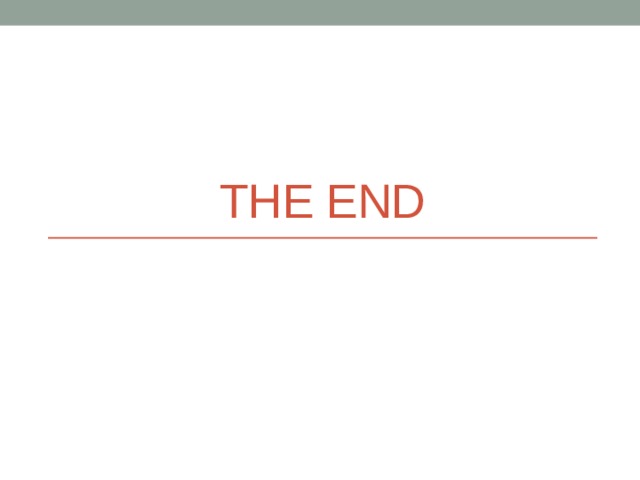The end 