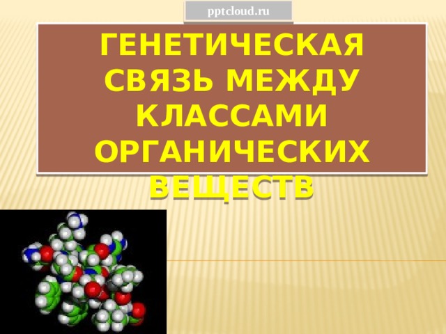 pptcloud.ru Генетическая связь между классами органических веществ 