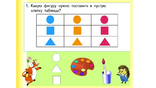 Представления 1 класса. Пространственные и временные отношения 1 класс.