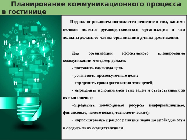 Что из перечисленного должен выполнить руководитель проекта при планировании коммуникаций