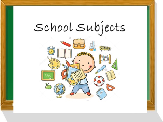 Презентация school subjects 3 класс