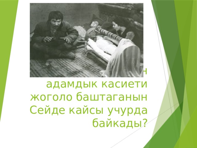 Ысмайылдын адамдык касиети жоголо баштаганын Сейде кайсы учурда байкады? 