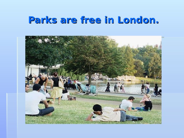 Презентация london parks