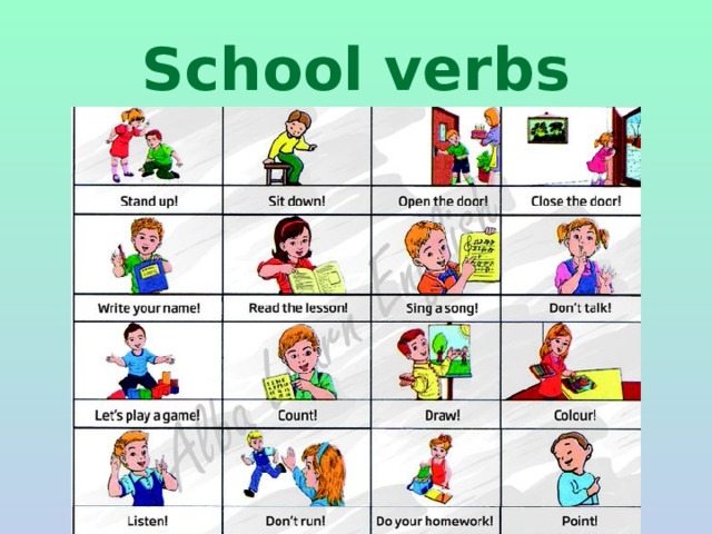 School verbs 