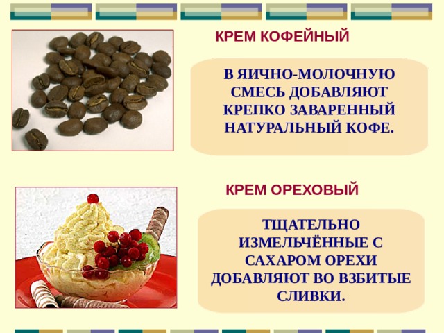 Крем кофейный технологическая карта