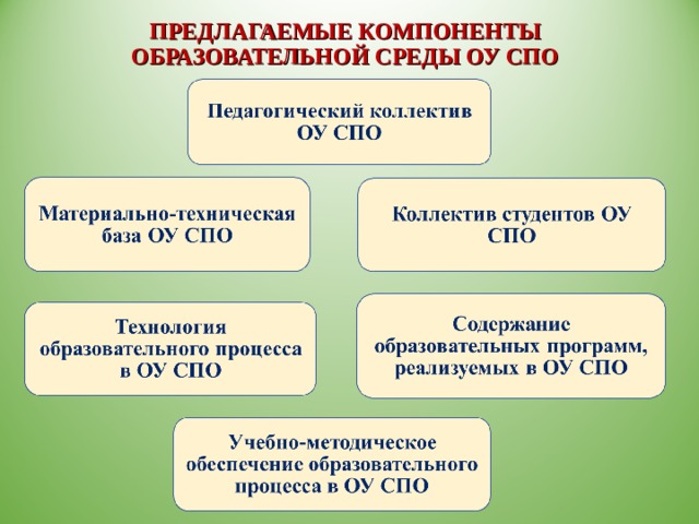 Что такое компоненты. Компоненты образовательной среды. Компонент образовательной программы это. Компоненты профессионального образования. Социальный компонент образовательной среды.