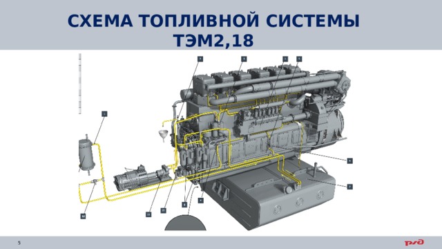 Схема топливной системы тэм18дм