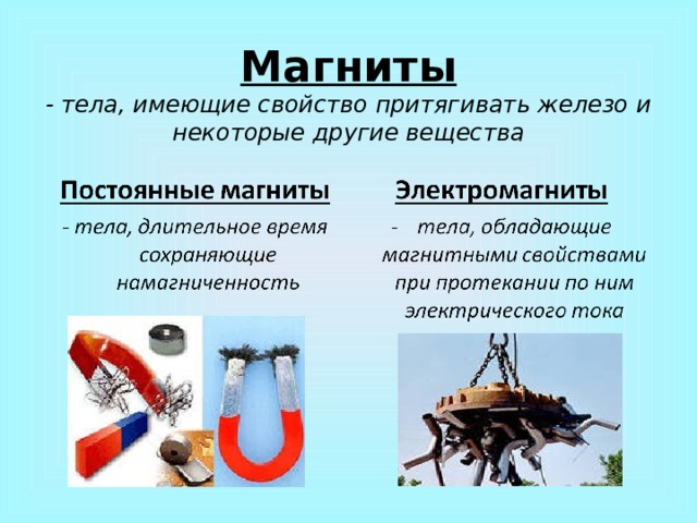 Магнитные явления проект