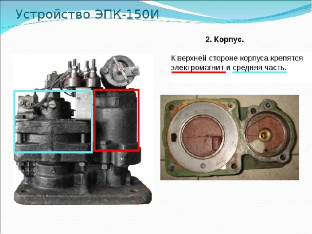 Где находится электропневматический клапан Презентация на тему "ЭПК-150"
