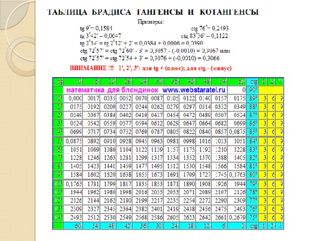 Табл брадиса