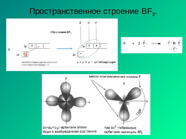 Пространственное строение BF 3 . 