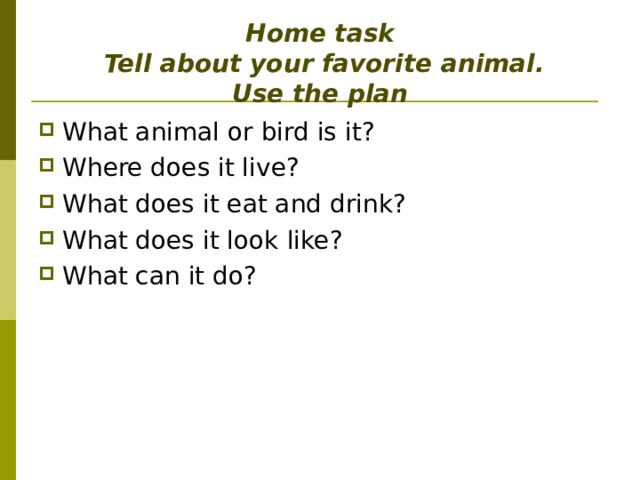 What can animals do презентация