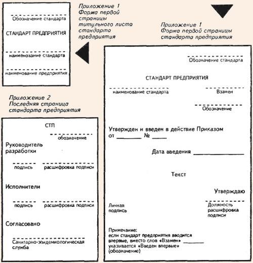 Стандарт предприятия образец