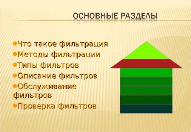 Что такое фильтрация Методы фильтрации Типы фильтров Описание фильтров Обслуживание фильтров Проверка фильтров Notes: In this presentation we are going to go through a brief explanation and overview of the subjects listed.  What is meant by Filtration as it applies to Automotive vehicles and off-highway equipment using Internal combustion engines. What filtration media ,of the very many available are practical for us to use ,e.g. Surface? Depth ?. What type of Filter. Full-flow or By-pass or Combination. A description of the main type of Filter product. The reasons for and importance of oil filter servicing. Filter Testing, what tests are carried out on oil filters. 