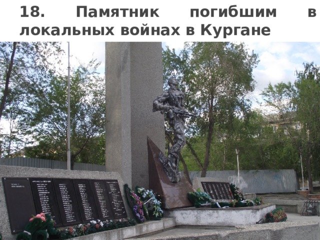 18. Памятник погибшим в локальных войнах в Кургане 