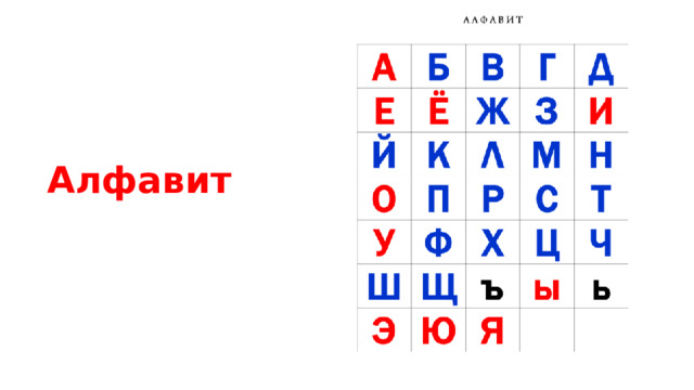  Алфавит   