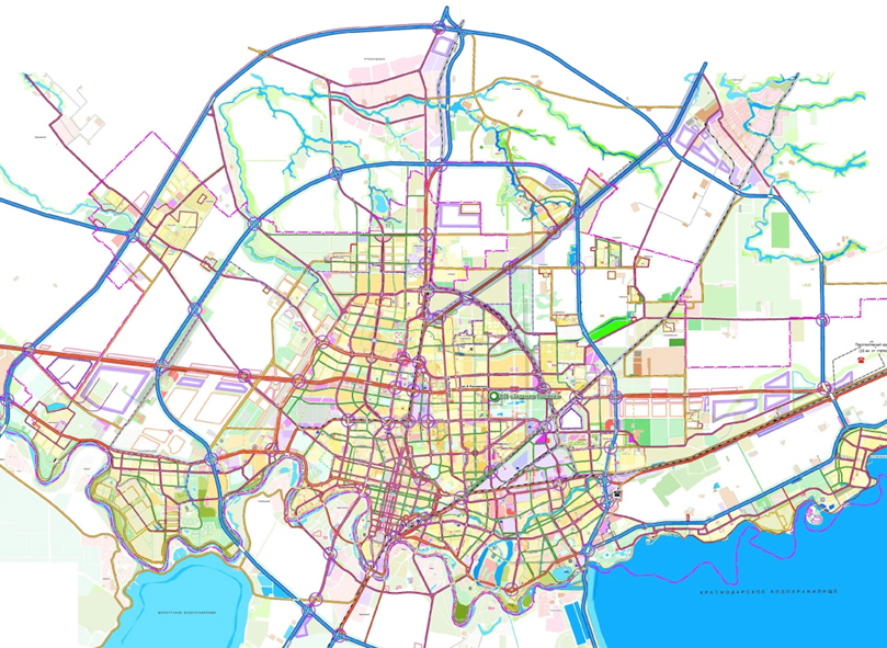 Транспортная сеть центрального района