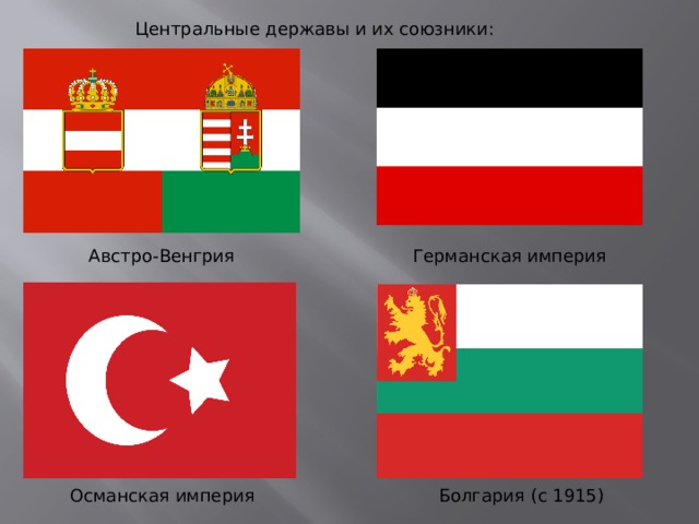 Центральные державы в первой. Дуалистическая Империя Австро Венгрия. Германская Империя Австро венгерская Империя Османская Империя. Австро-Венгрия флаг в первой мировой. Флаг Австро-Венгрии 1918.