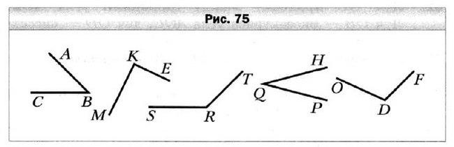 766 назовите углы изображенные на рисунке 75