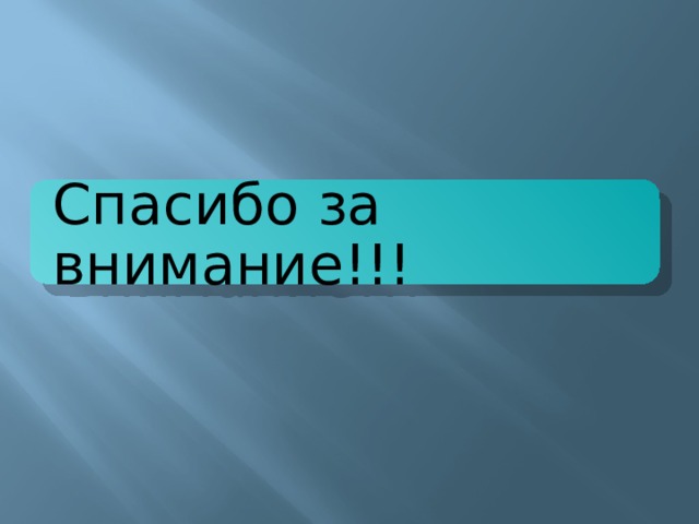 Спасибо за внимание!!! 