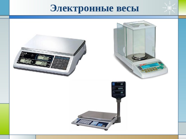 Электронные весы 
