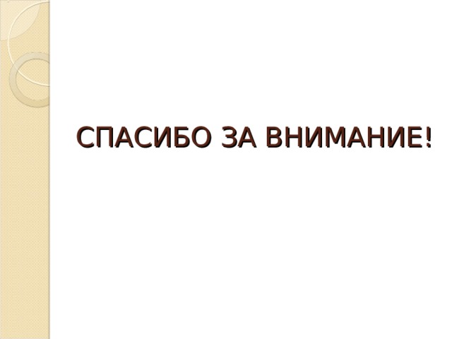 СПАСИБО ЗА ВНИМАНИЕ! 