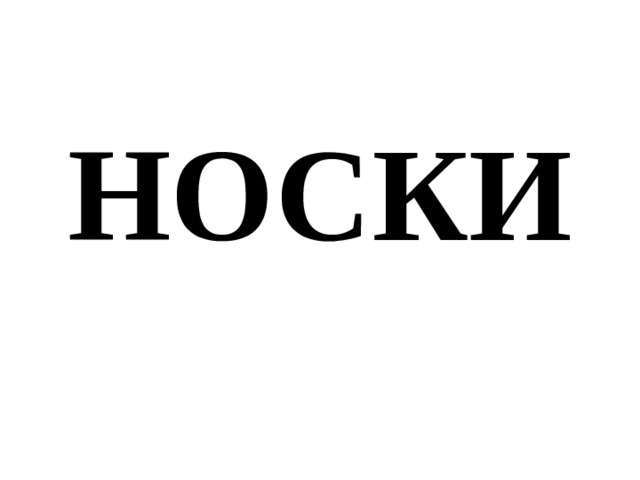 НОСКИ 