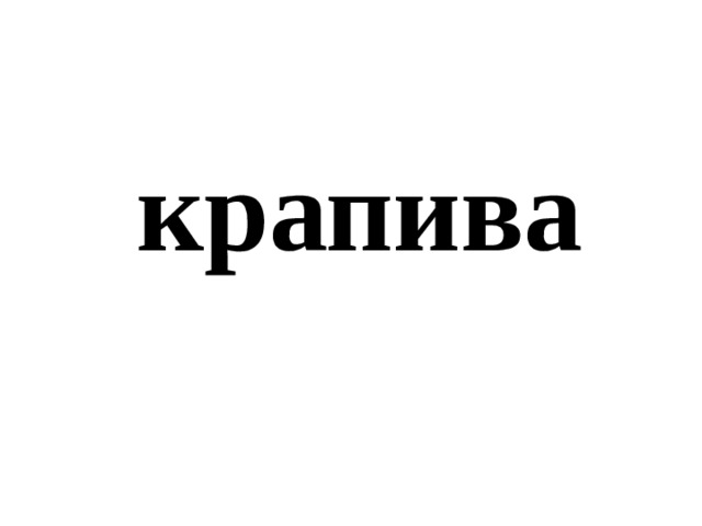 крапива 