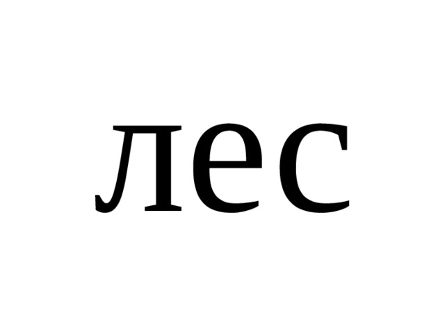 лес 