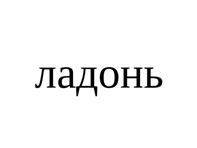 ладонь 