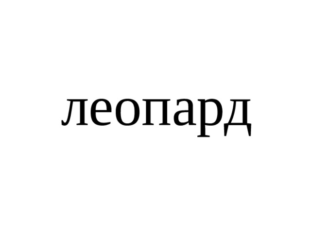леопард 
