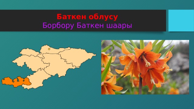 Баткен облусу  Борбору Баткен шаары 